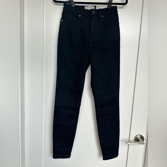 NWT Everlane The Curvy High-Rise Skinny Jean in Black, Size  26 - Picture 5 of 8